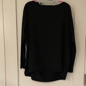 lululemon LS oversized black tee shirt